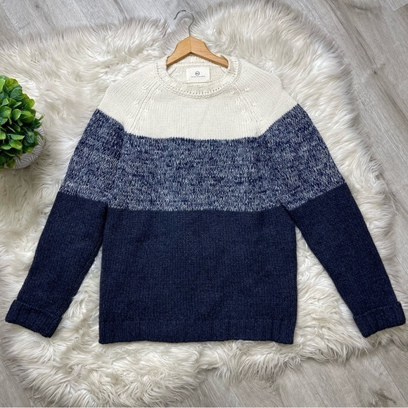 AG Adriano‎ Goldschmied Colorblock Knit Yak Alpaca Sweater - Picture 1 of 7